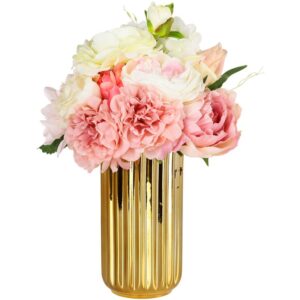 Luxury INS Style Gold Electroplated Ceramic Vase